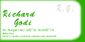 richard godi business card